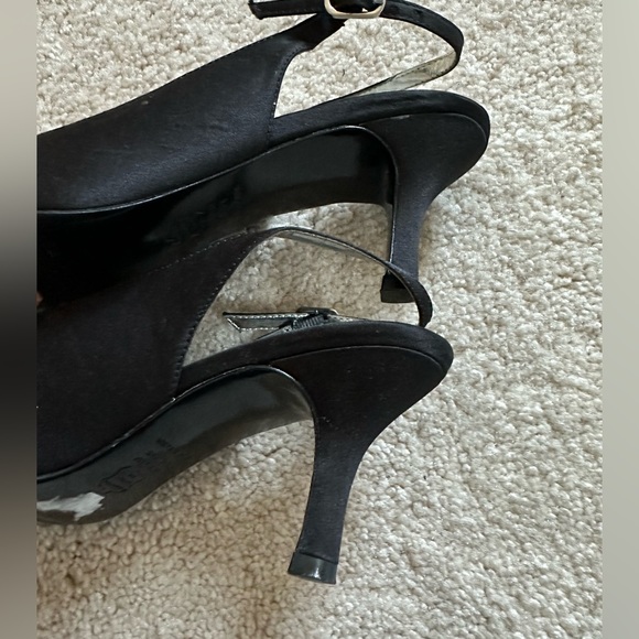 Dress Barn Peep Toe Satin Slingback - Picture 7 of 7